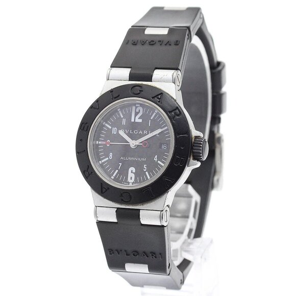 BVLGARI aluminum AL29TA Date black Dial Quartz Ladies Watch_ - Picture 1 of 11